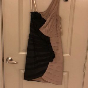 Tan and black Cocktail dress